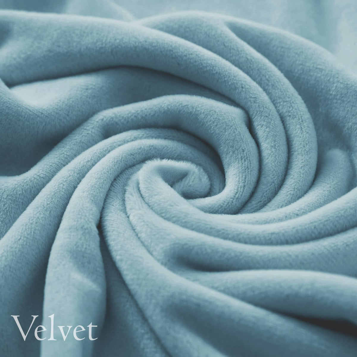 Elastic Stretchable Premium Velvet Dining Chair Cover, Sky Blue