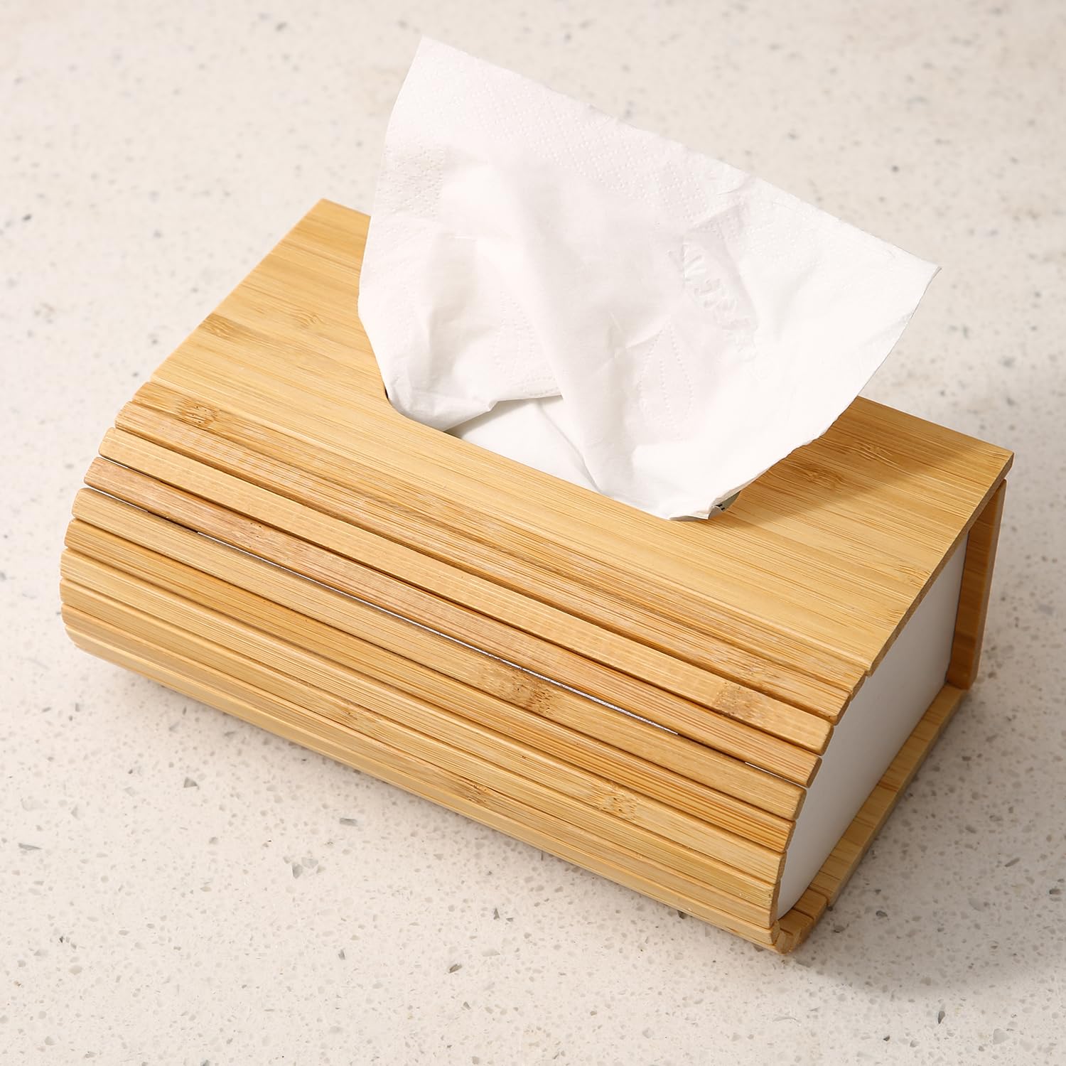 Buy Brown Magnetic Wooden Tissue Box | HOKIPO