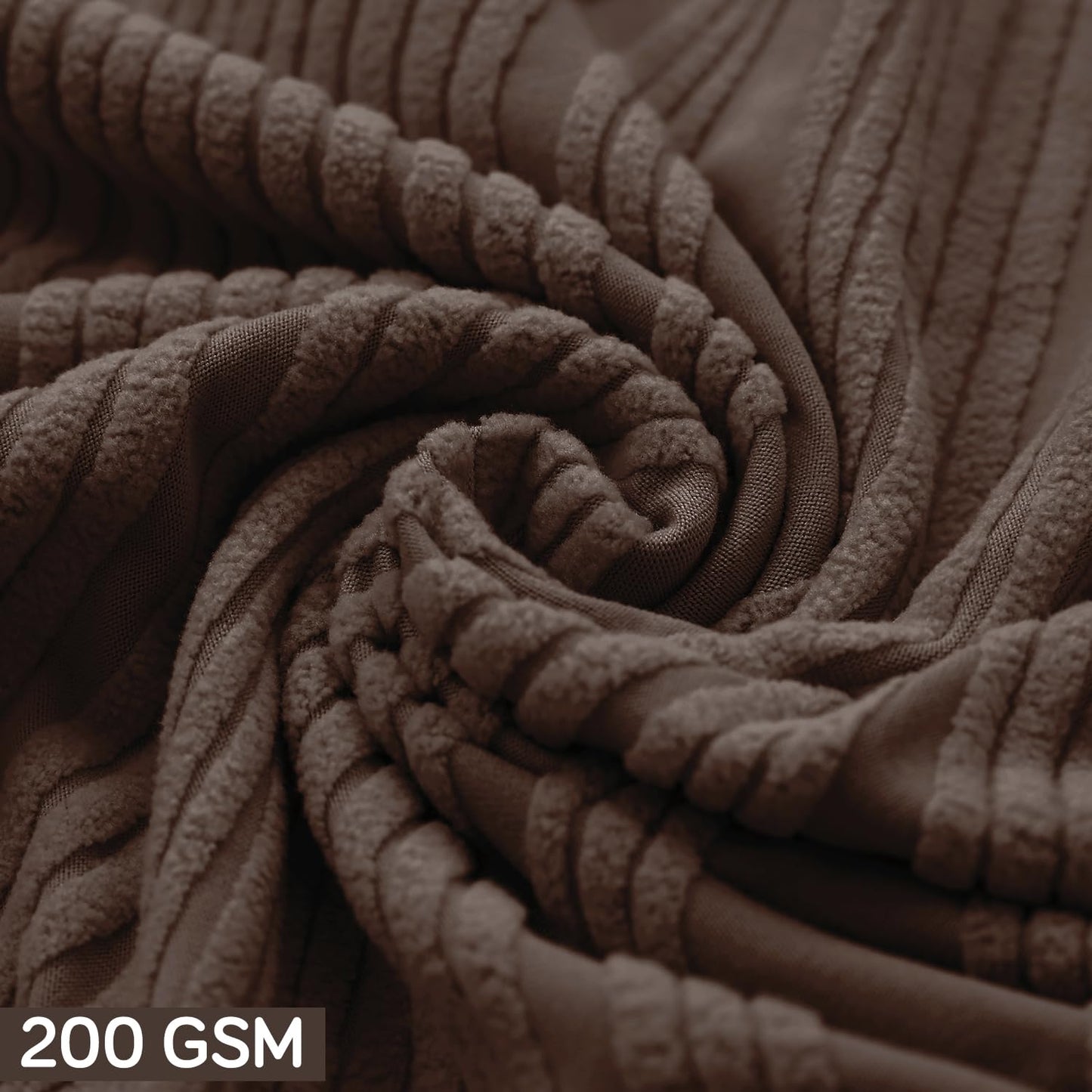 Nestiva Series Stretchable Knitting Jacquard Chair Cover - Chocolate Brown