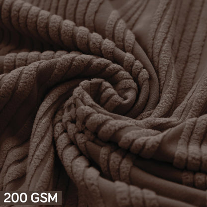 Nestiva Series Stretchable Knitting Jacquard Chair Cover - Chocolate Brown