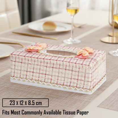 Plastic Tissue Paper Box Holder, Off-white