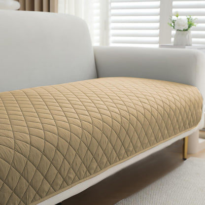 Water Repellent + Waterproof Quick Dry Sofa Seat Mat for 1/2/3 Seater Sofa - Camel