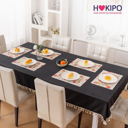 Artistic Flora PVC Washable Mats for Dining Table - Tulip Flora