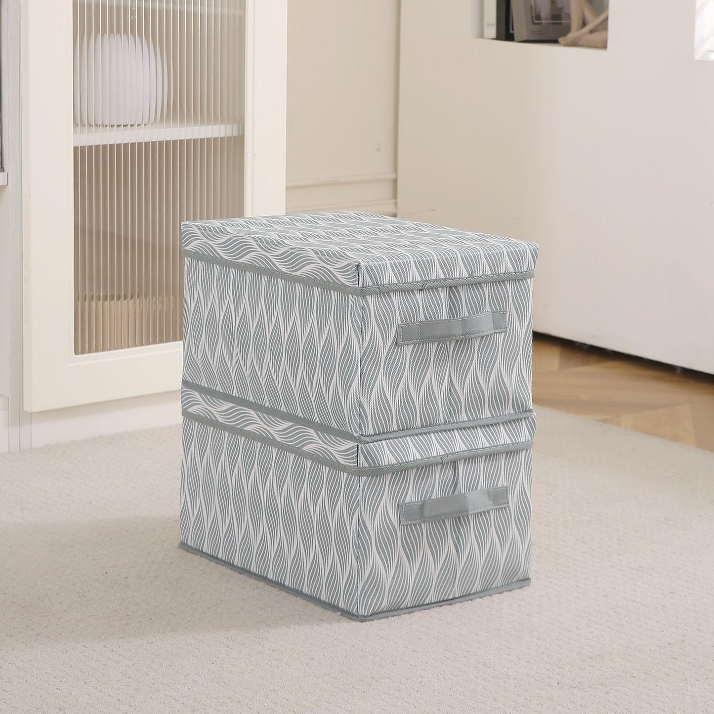 Foldable Cloth Storage Box | Wardrobe Organizer with Lid