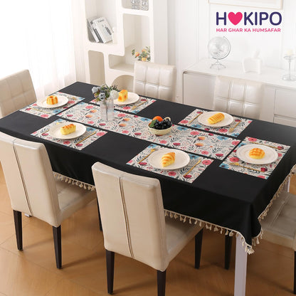 Artistic Flora PVC Washable Mats for Dining Table - Cosmos