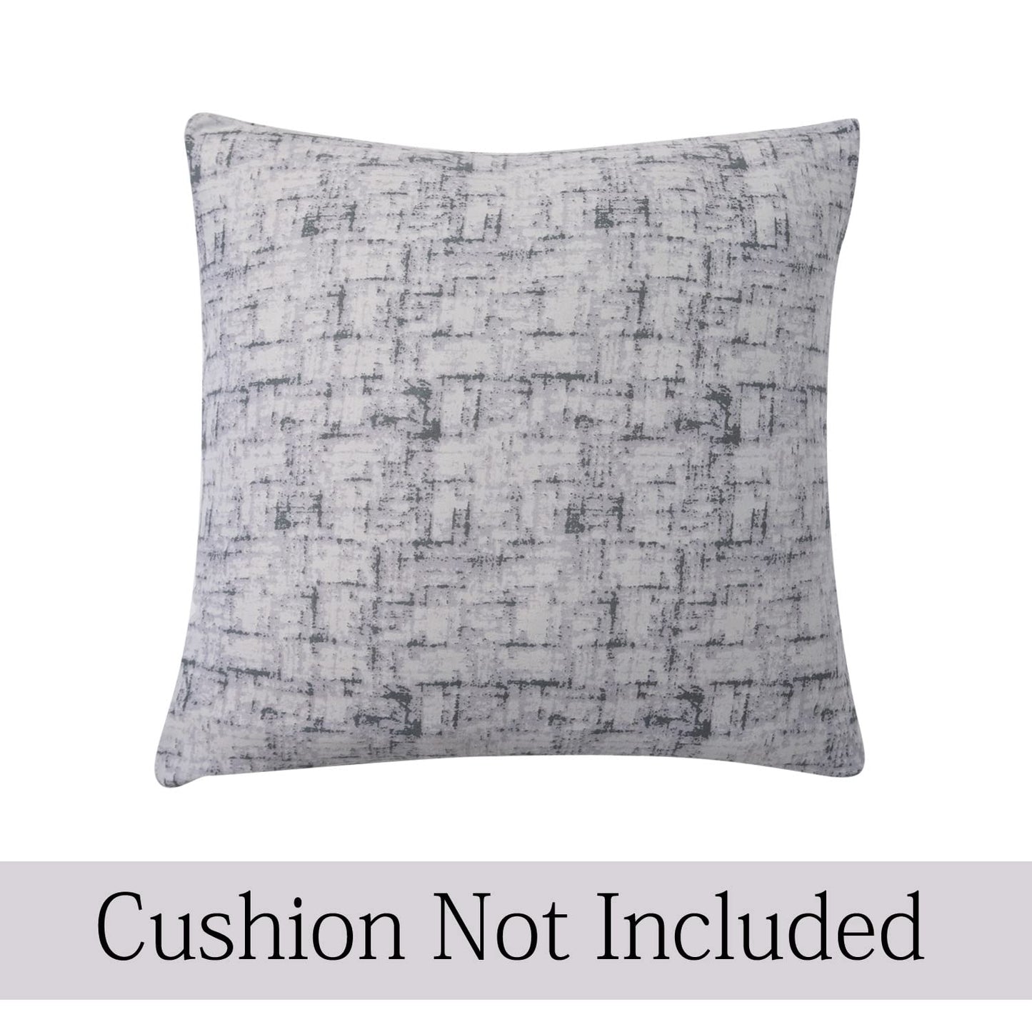HOKIPO Stretchable Pack of 2 Cushion Cover 16x16 inch, Abstract Grey Lines