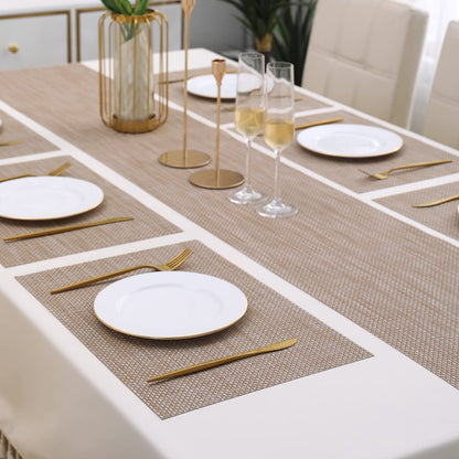 PVC Dining Table Mats, Beige