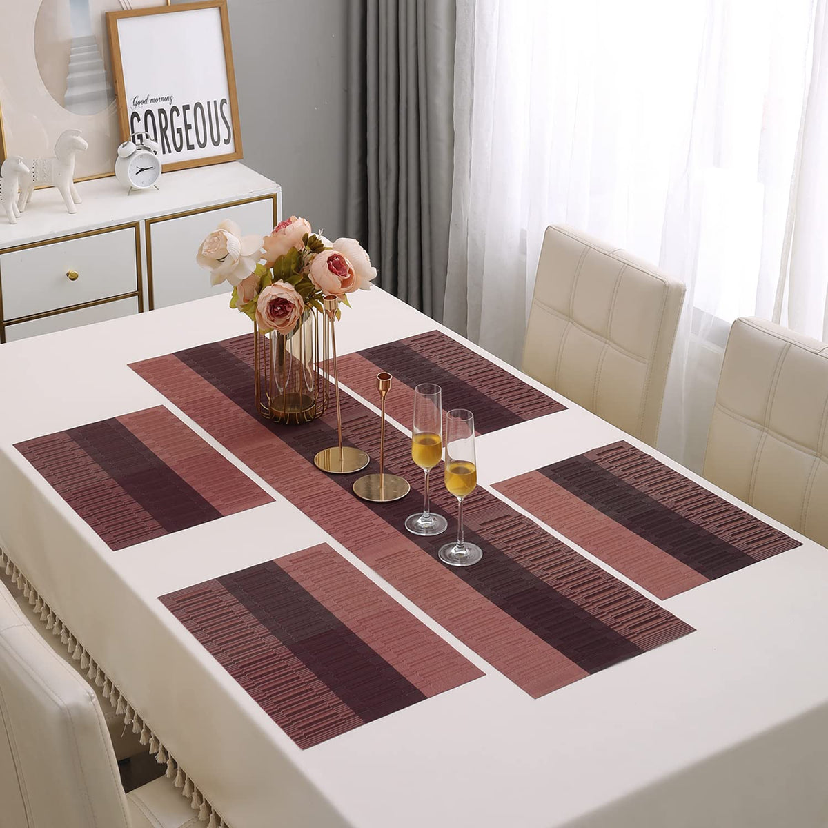 PVC Dining Table Mats, Wine