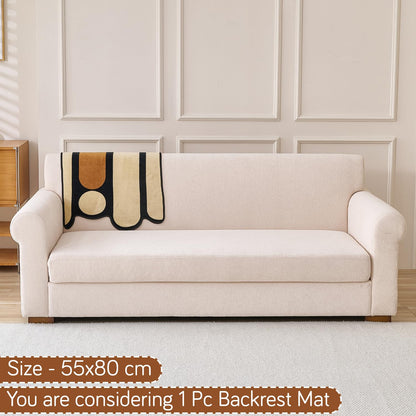 Moderna Curves All Season Sofa Cover Mat, Oyster Beige