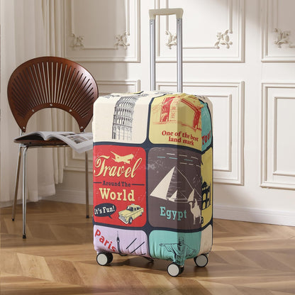 Durable 180 GSM Suitcase Covers S/M/L -Size for Trolley Suitcase, Multicolor Travel World