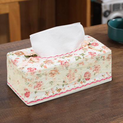 Plastic Tissue Paper Box Holder, Pink