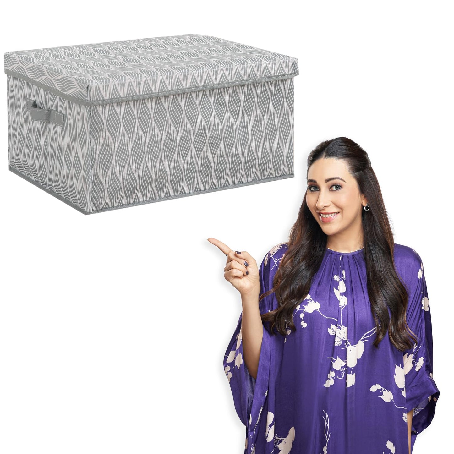 Foldable Cloth Storage Box | Wardrobe Organizer with Lid