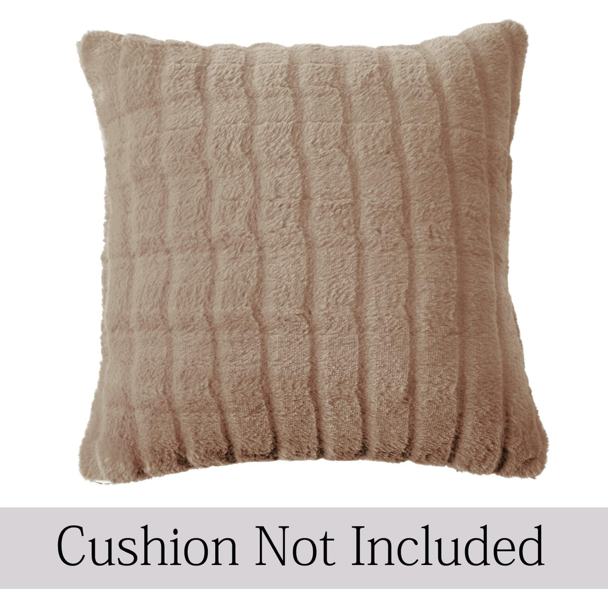 Buy cosy Beige Colour Zippered Plush Cushion Covers for Luxury Look