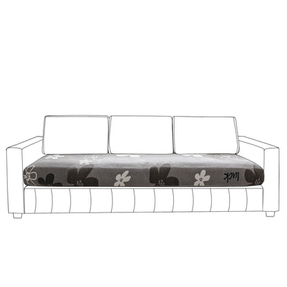 Stretchable Thick Fleece Textured Seat Couch Cushion Cover for 1/2/3 Seater, Moon Grey