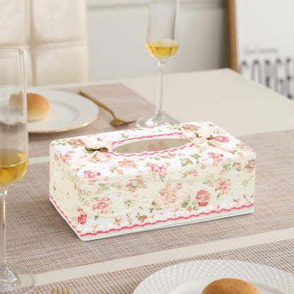 Plastic Tissue Paper Box Holder, Pink