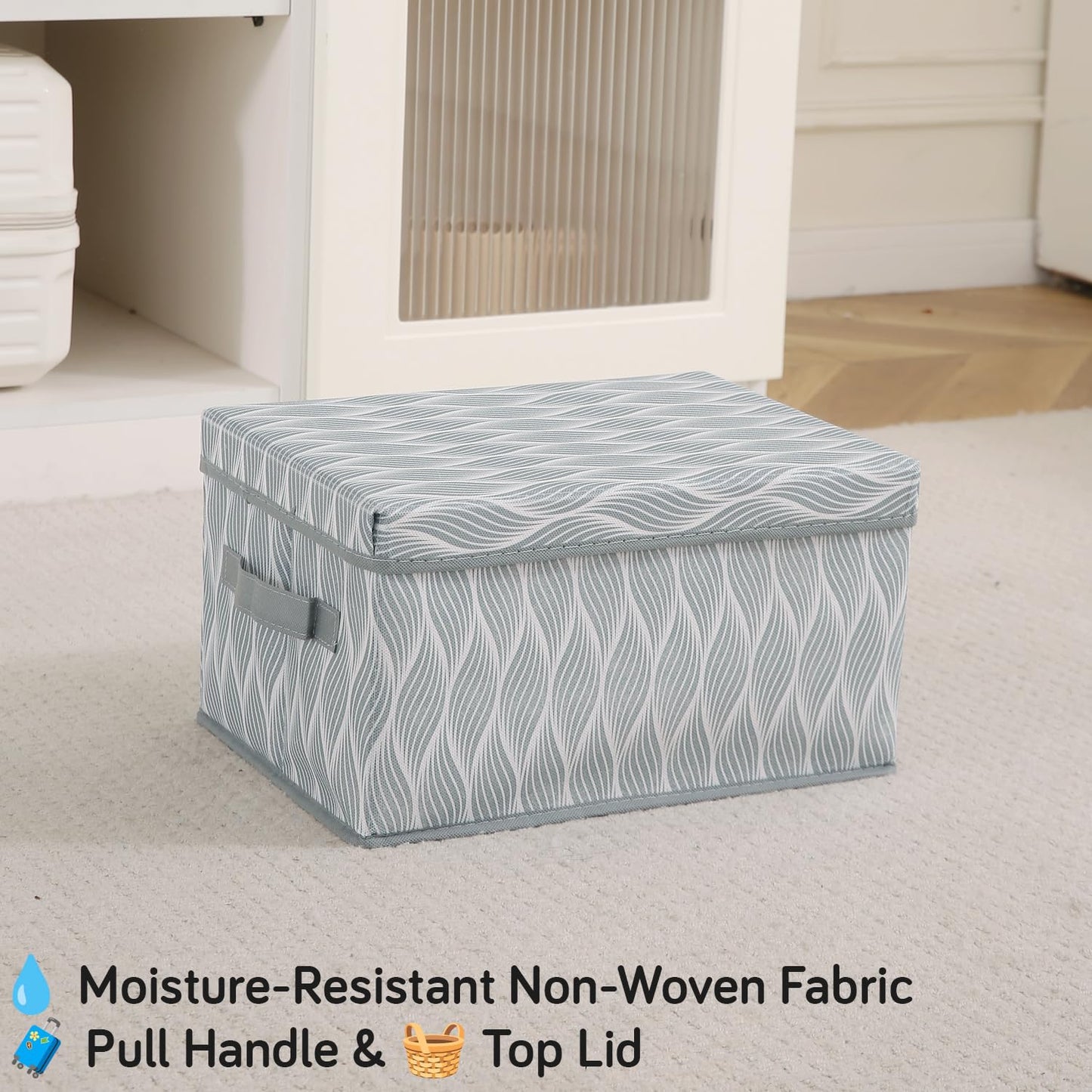 Foldable Cloth Storage Box | Wardrobe Organizer with Lid