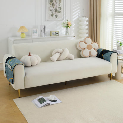 Water Repellent + Waterproof Quilted Sofa Mats, Multicolor Abstract Geometry
