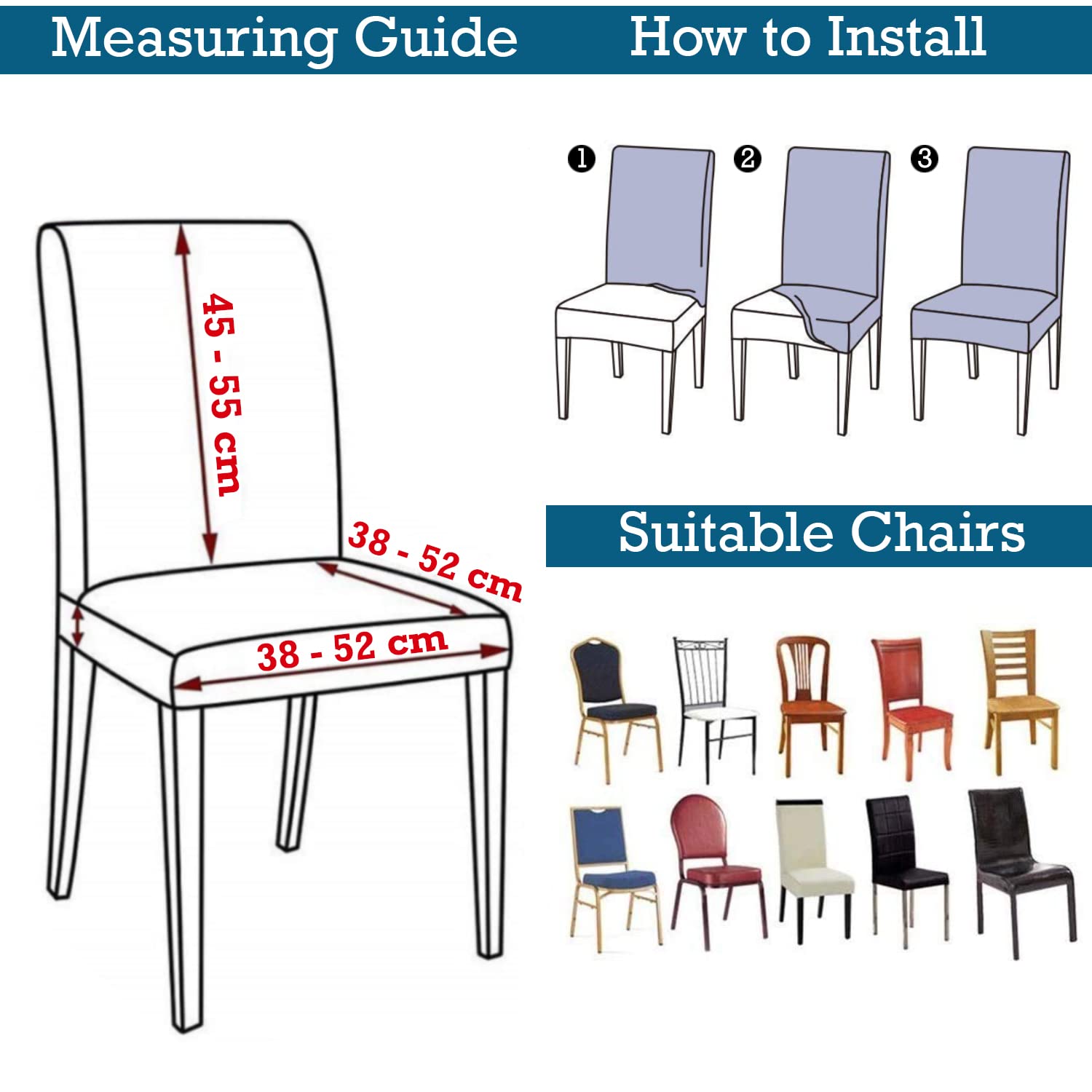 chairs which are not suitable for elastic chair cover | Hokipo