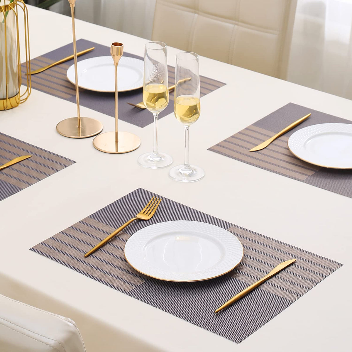 PVC Dining Table Mats, Violet