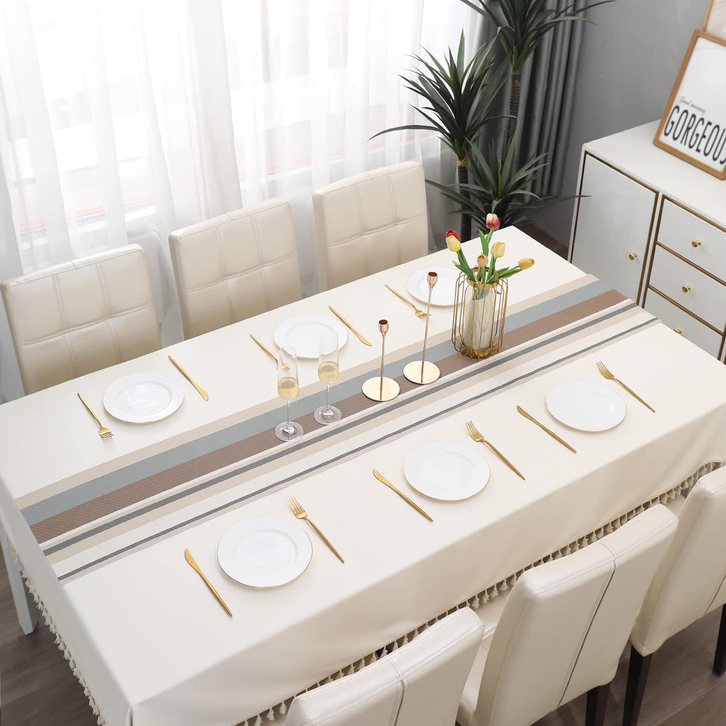 PVC Table Runner for Dinner and Coffee Table, Multicolour