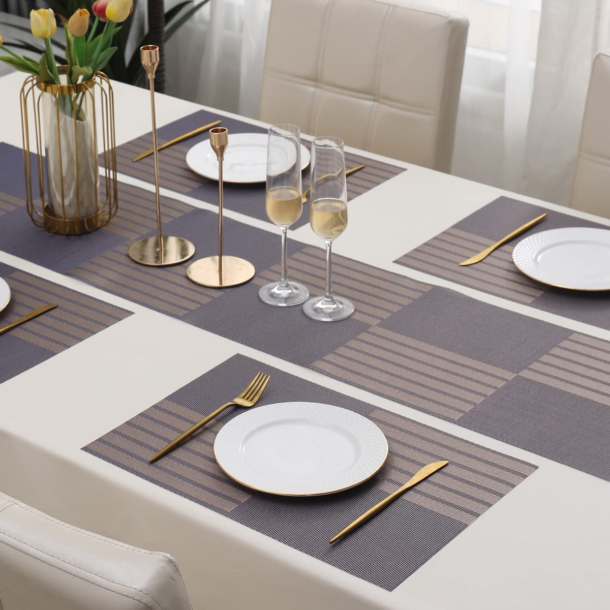 PVC Dining Table Mats, Violet