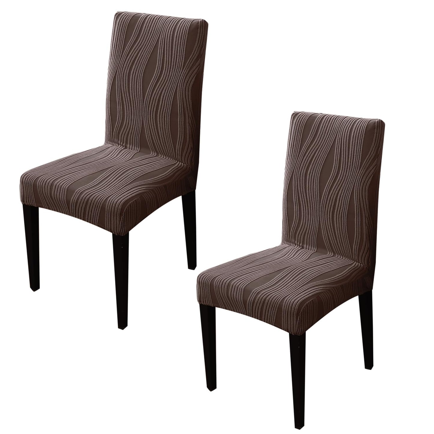 Nestiva Series Stretchable Knitting Jacquard Chair Cover - Chocolate Brown