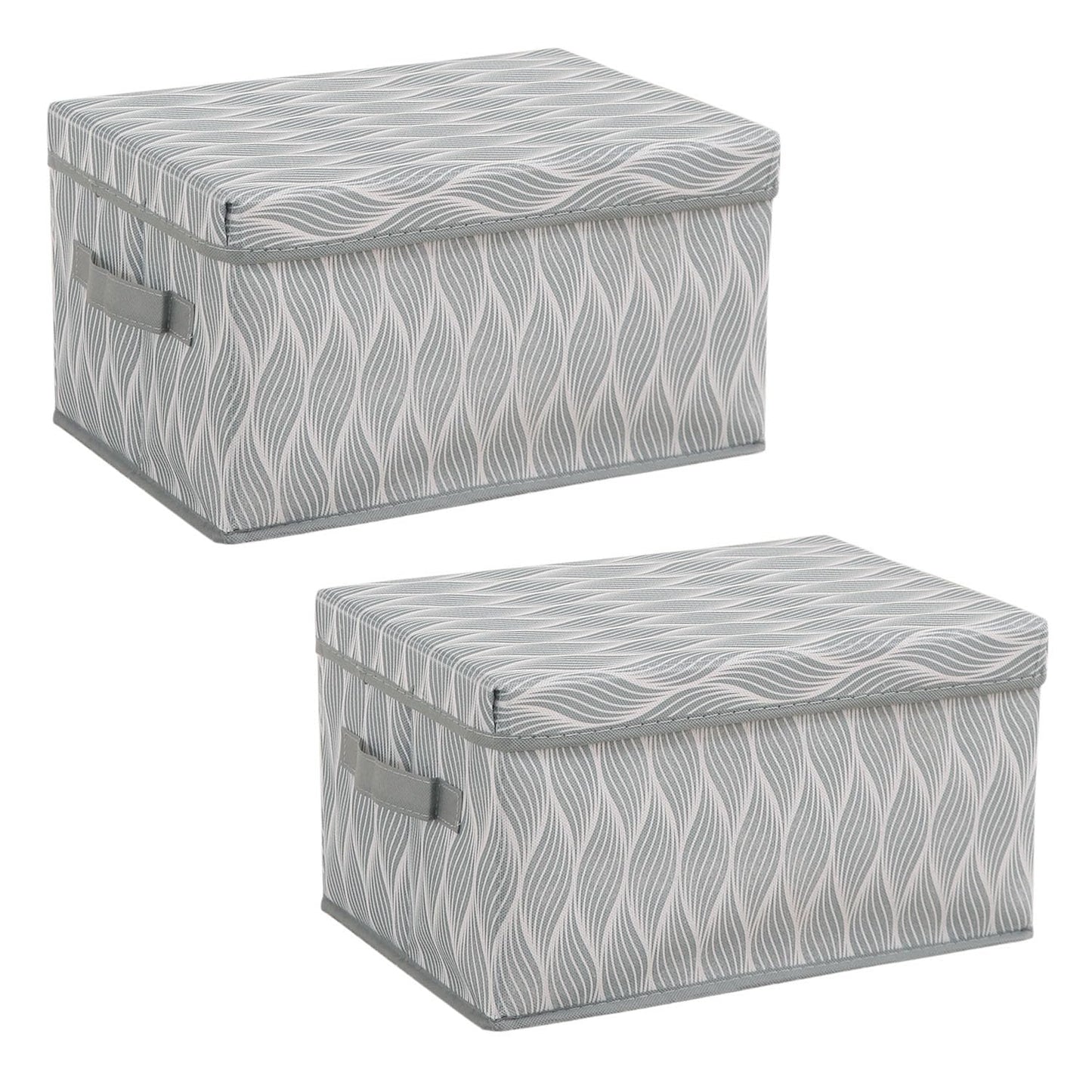 Foldable Cloth Storage Box | Wardrobe Organizer with Lid