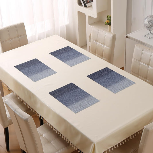 GradientHue PVC Mats for Dining Table - Ocean Hue
