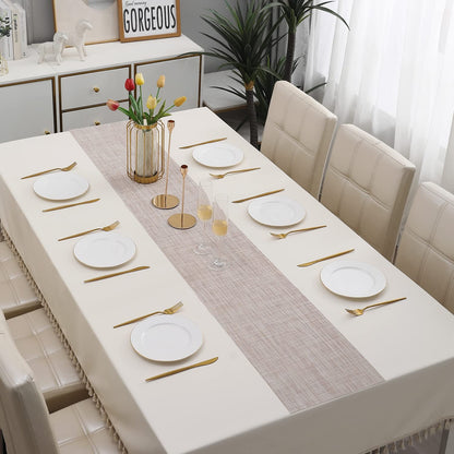 PVC Table Runner, Beige