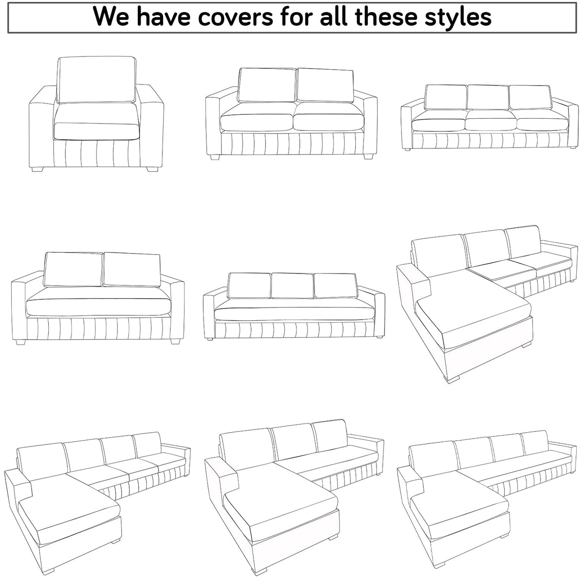 Stretchable Thick Jacquard Textured Seat Couch Cushion Cover for 1/2/3 Seaters, Light Grey