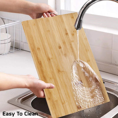 Natural Bamboo Wood Jumbo Cutting Board for Kitchen, 57x37 cm, Brown, Rectangle