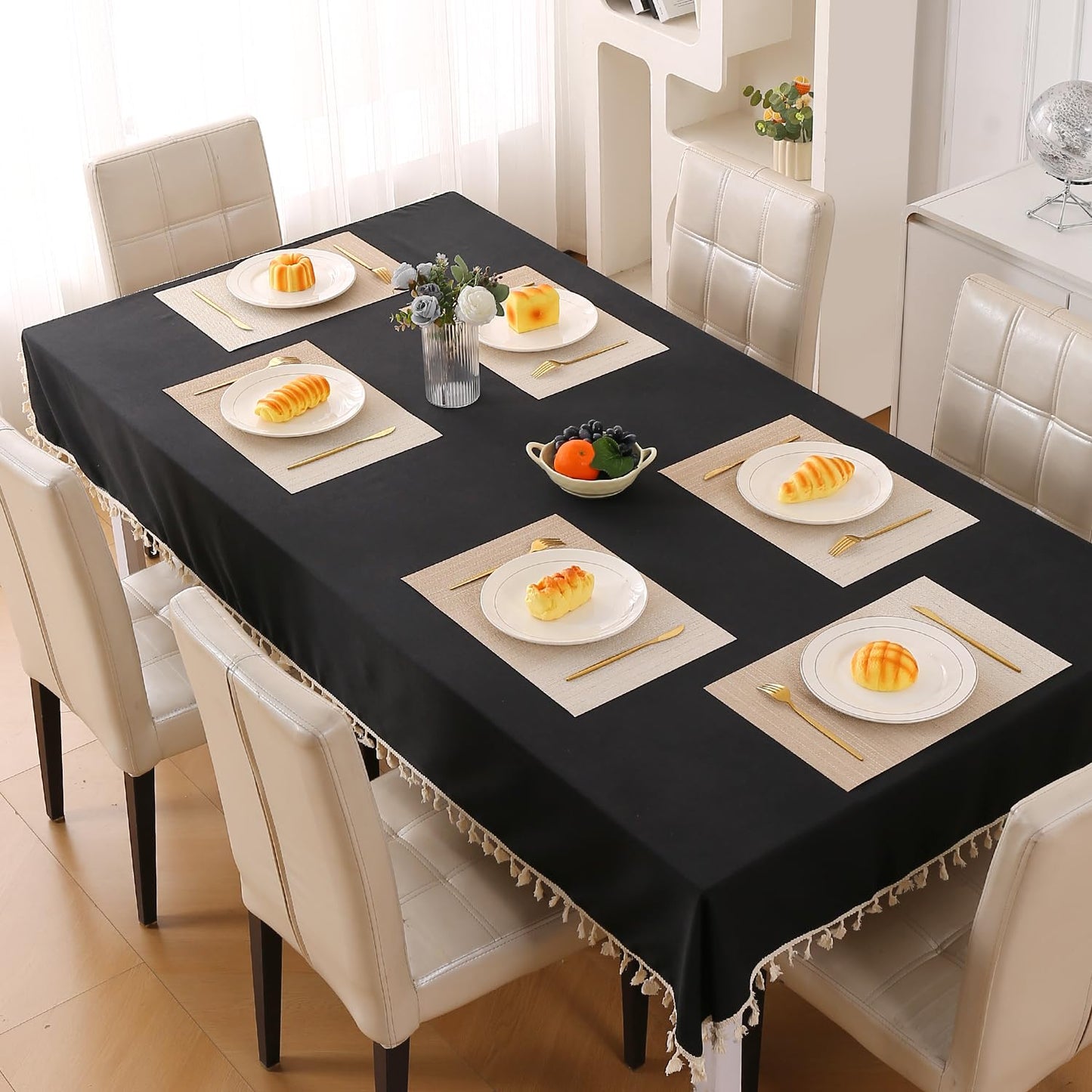 GradientHue PVC Mats for Dining Table - Sand Oasis