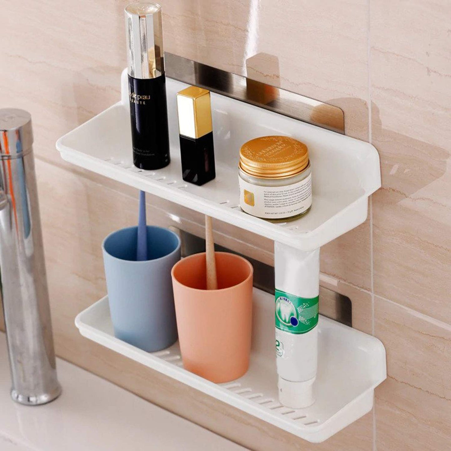 Magic Sticker Series No Drill Kitchen Bathroom Shelf