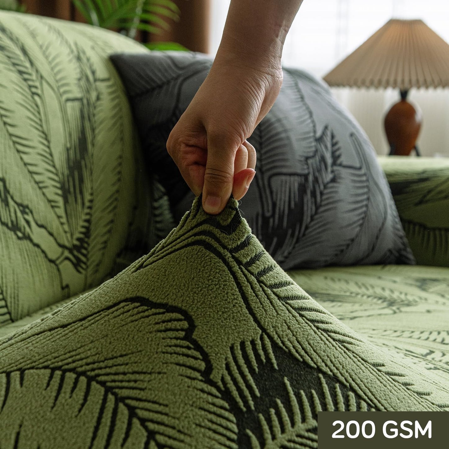 Buy premium 200 GSM knitting jacquard sofa cover