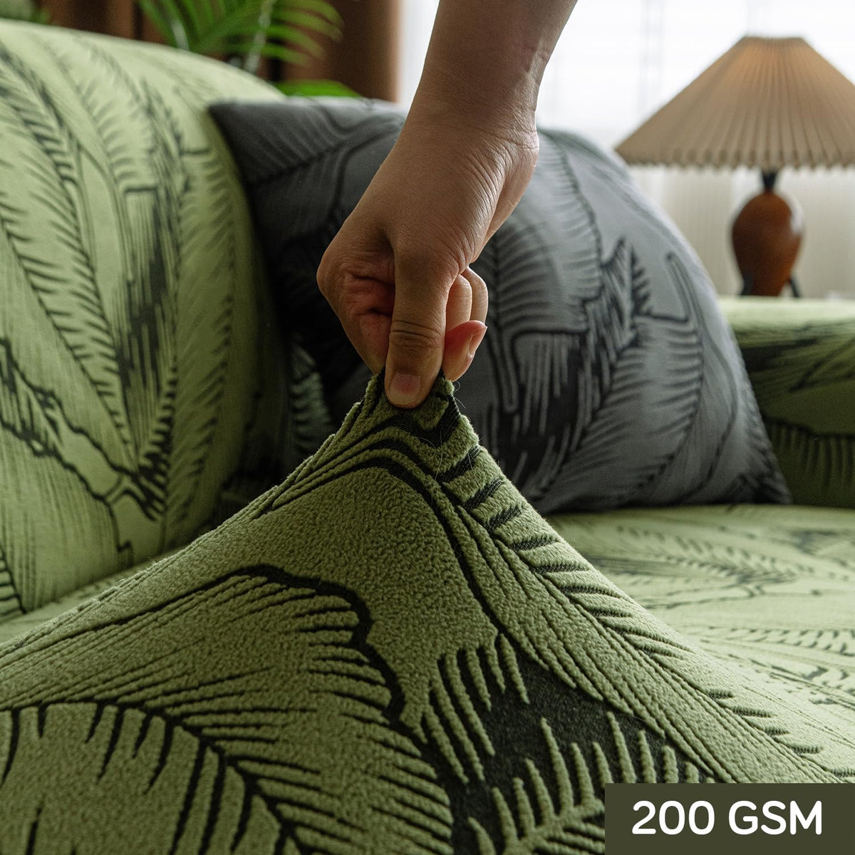 Buy premium 200 GSM knitting jacquard sofa cover