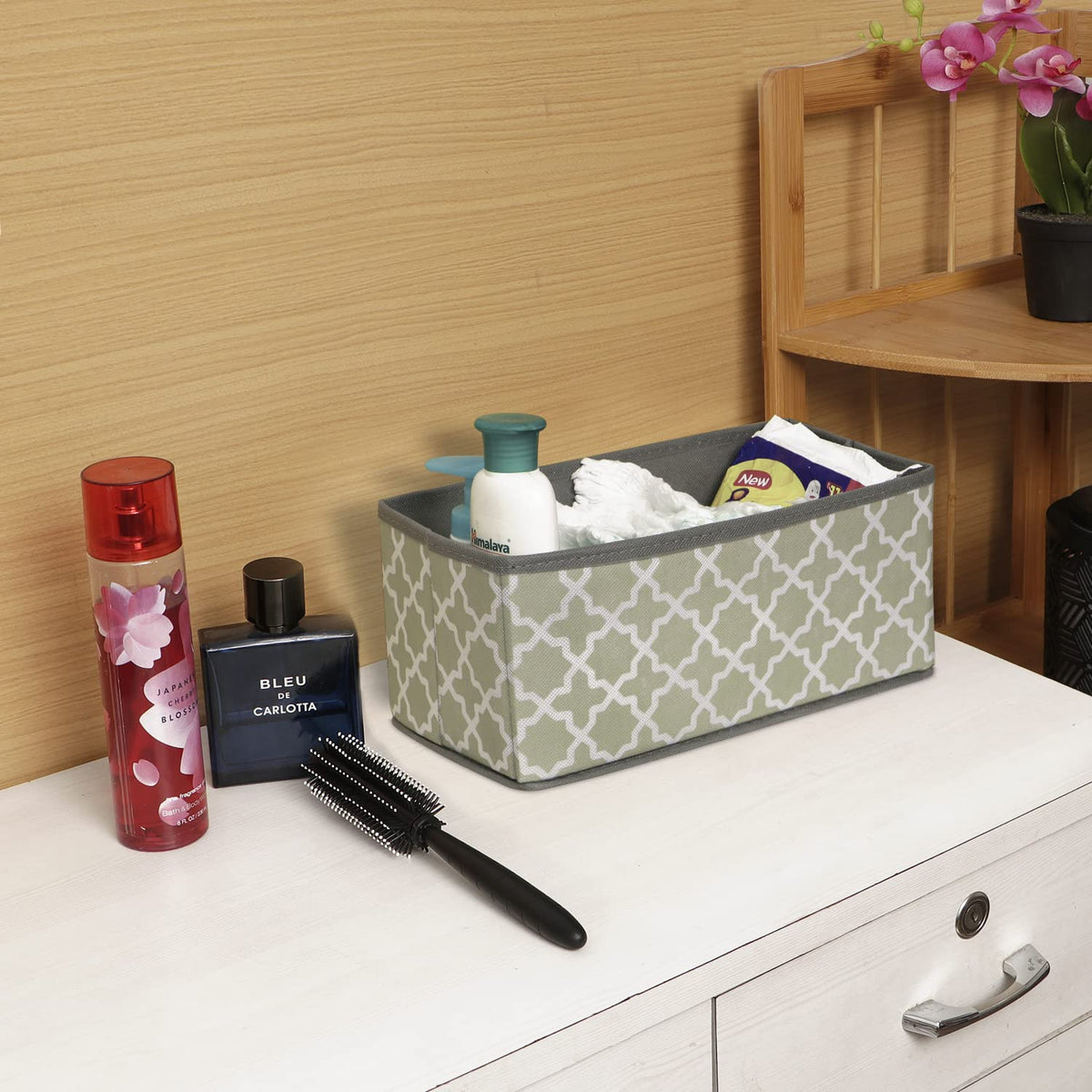 Foldable Storage Basket Bins Closet Wardrobe Organizer