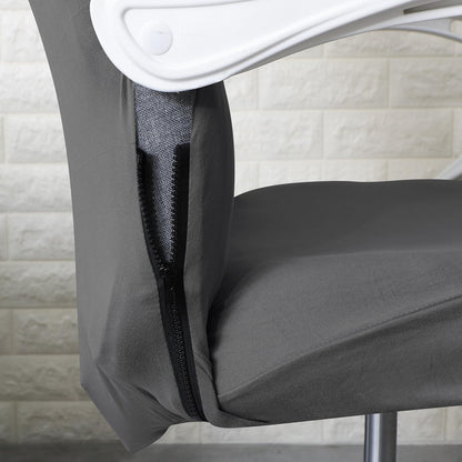 HOKIPO 140gsm Stretchable Office Chair Cover, Grey - Medium / Large