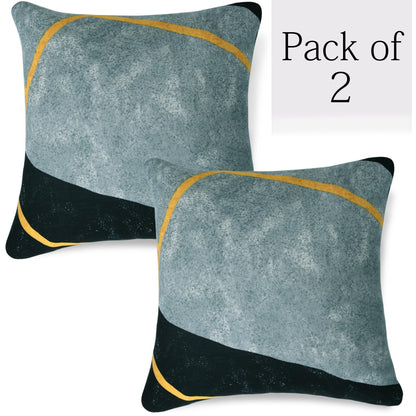 Waterproof & Quick-Dry Quilted Sofa Cover with Pockets on Armrest, Multicolor Abstract Geometry