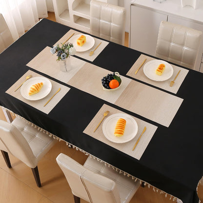GradientHue PVC Mats for Dining Table - Sand Oasis