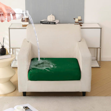 100% Waterproof Stretchable Seat Couch Cushion Cover for 1/2/3 Seater, Green
