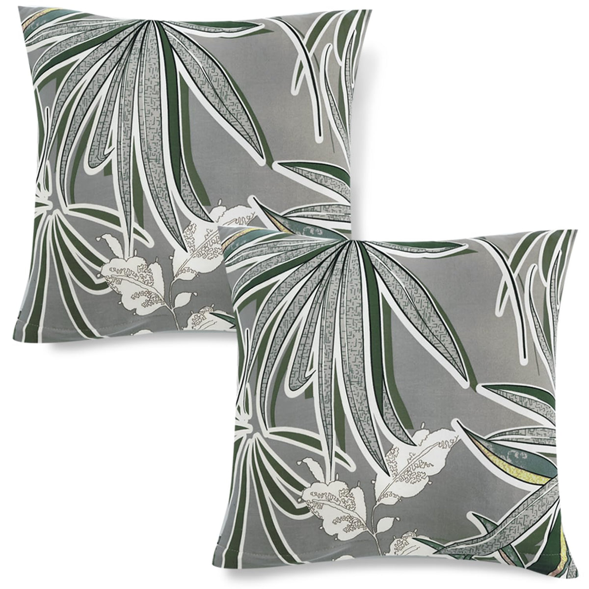 Cute Frost Grey Marginata Printed square pillow covers online