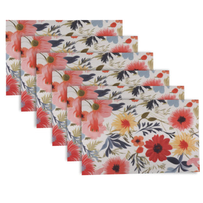 Artistic Flora PVC Washable Mats for Dining Table - Chrysanthemum