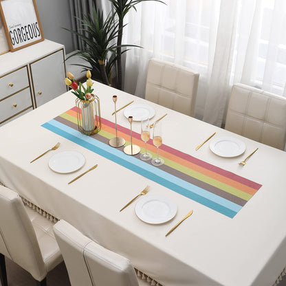 PVC Table Runner for Dinner and Coffee Table, Multicolour