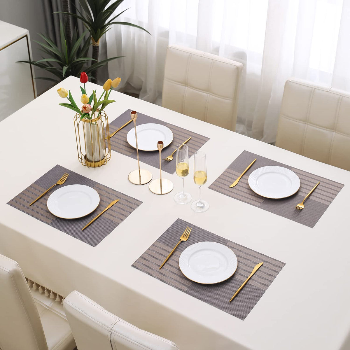 PVC Dining Table Mats, Violet