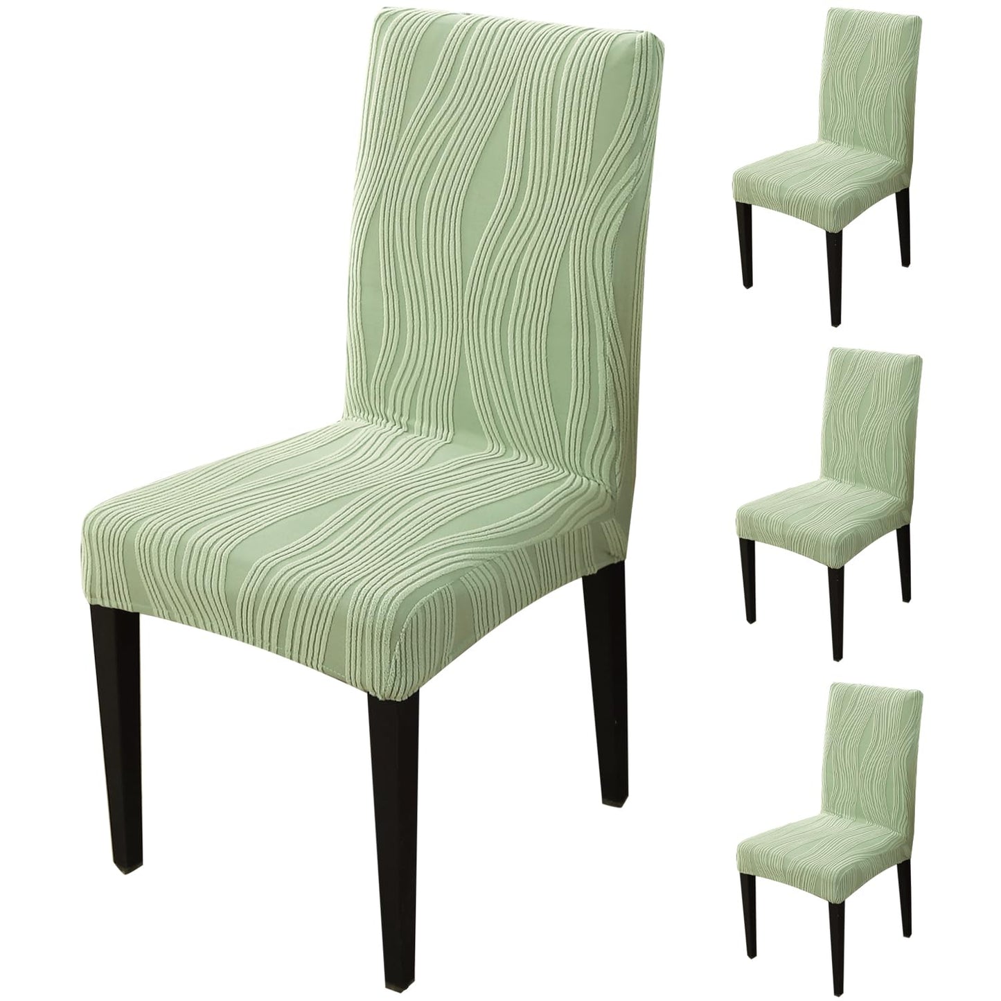 Nestiva Series Stretchable Knitting Jacquard Chair Cover - Pastel Green
