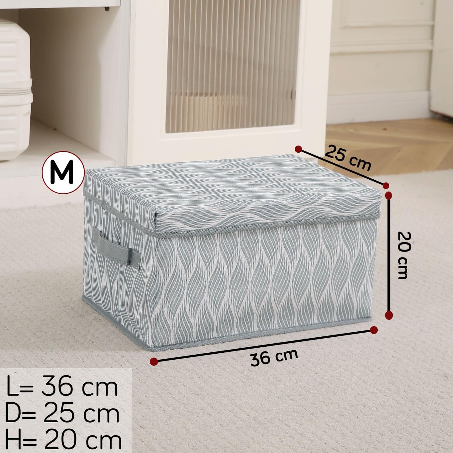 Foldable Cloth Storage Box | Wardrobe Organizer with Lid