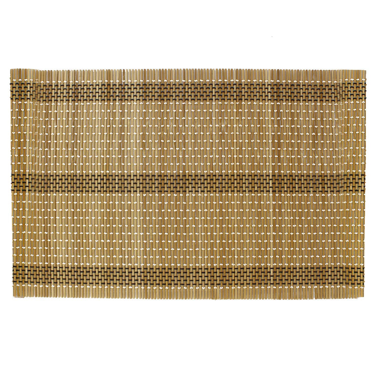 Buy tortilla brown colour reversible bamboo dining table mat | Hokipo