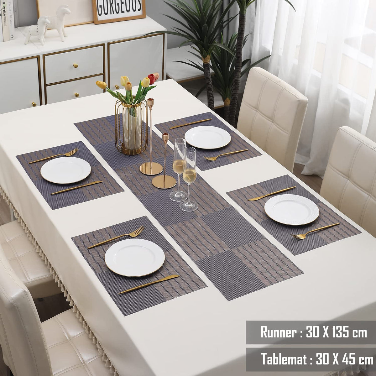 PVC Dining Table Mats, Violet