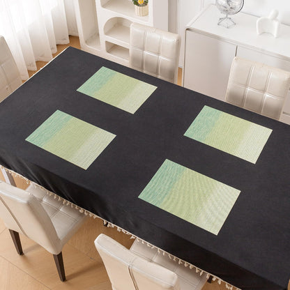 GradientHue PVC Mats for Dining Table - Meadow Mist