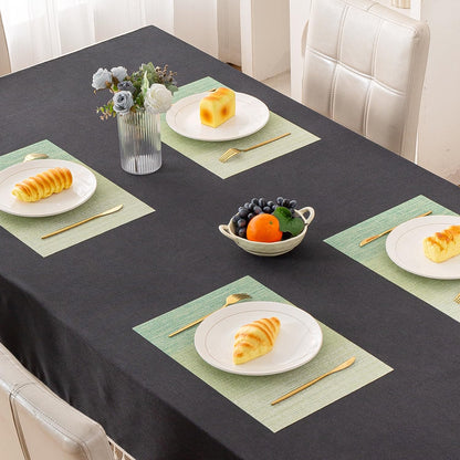 GradientHue PVC Mats for Dining Table - Meadow Mist